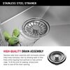 25&rdquo; Stainless Steel Workstation Kitchen Sink Drop-In Undermount Single Bowl with WorkFlow&trade; Ledge and Accessories